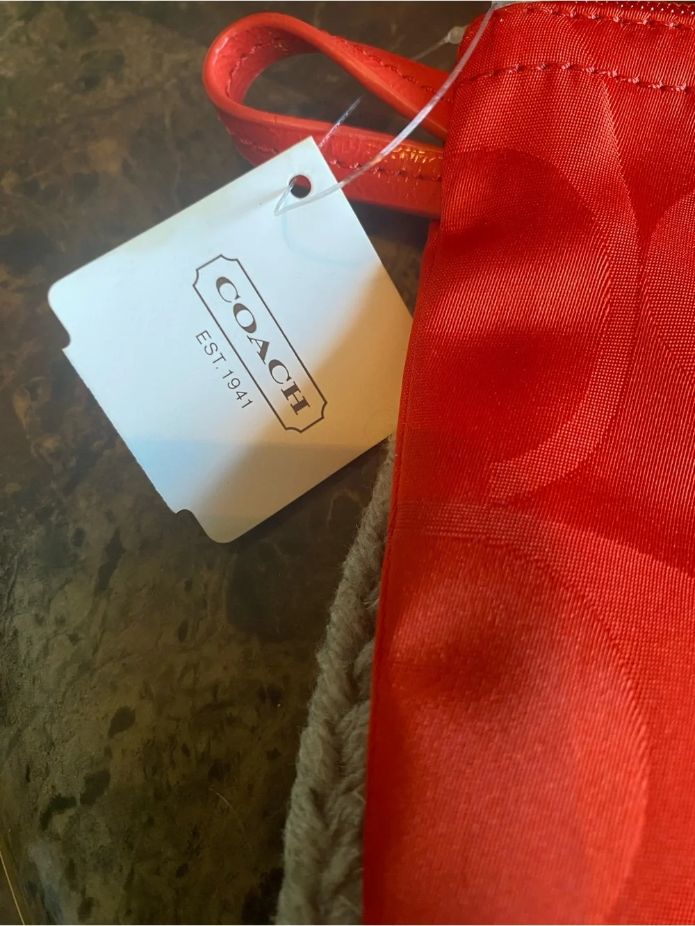Coach “Getaway” Collection Nylon Packable Travel Signature Tote & Match.Wristlet